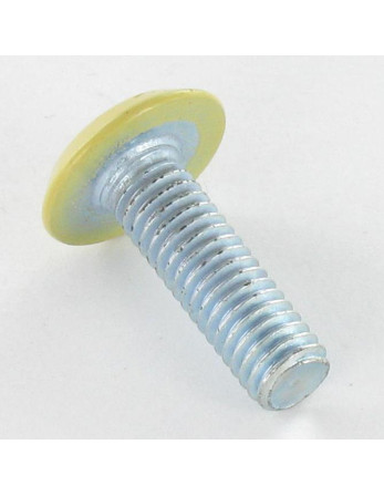 Vis métaux tête plate Clé de 4 HC4 M6X20 Acier zingué Tête RAL1002