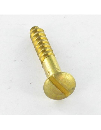 Vis bois Laiton Tête fraisée bombée TFB Fendue 5X40