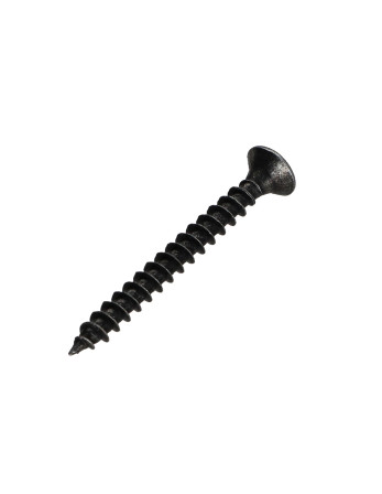VBA Vis bois agglo Premium Tête fraisée Pozi N°2 4.5X45 Acier zingué noir