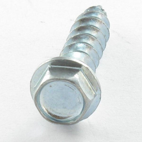 1 x VBA Vis bois agglo Tête hexagonale TH Embase collerette 6X25 Acier zingué