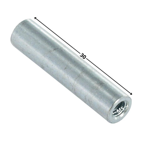 1 x Manchon Cylindrique M5X30 Diamètre Extèrieur 8 Acier zingué