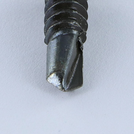 1 x Vis autoperceuse Tête hexagonale TH 6.3X50 Filet tôle Acier zingué noir
