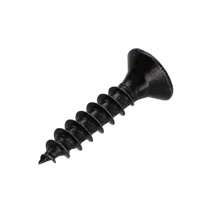 1 x VBA Vis bois agglo Tête fraisée Pozi N°2 3.5X10 Filetage total Acier zingué noir