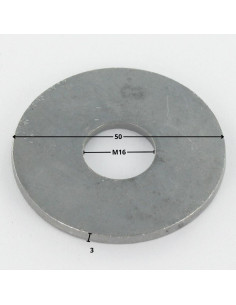 Rondelle Plate M16X50X3 LL Forte tenue à la corrosion... 2