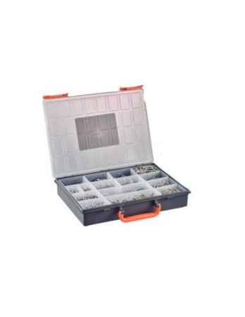 Assortiment de 1684 Vis tôle Tête cylindrique TC / Tête fraisée Pozi + Embout Inox A4