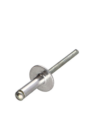 Rivet aveugle Aluminium Tige acier 4.8X12 Epaisseur de serrage 5 à 7 Tête large ALX