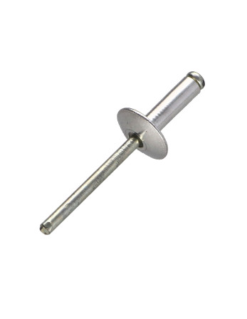 Rivet aveugle Aluminium Tige acier 4.8X12 Epaisseur de serrage 5 à 7 Tête large ALX