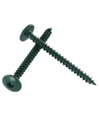 Vis Penture 4.5X50 Filetage total TORX T20 Acier zingué LAQ RAL6021 vert pale