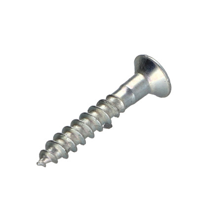 1 x Vis bois Tête fraisée Pozi N°2 3.5X22 Acier zingué