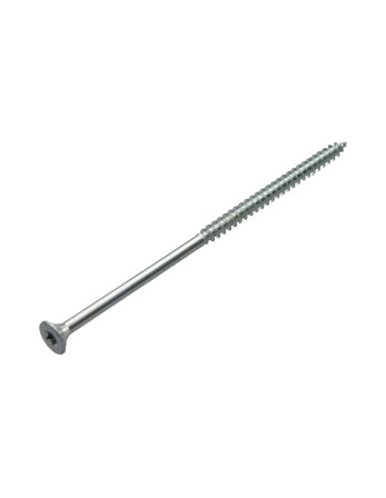 VBA Vis bois agglo Tête fraisée TORX T30 6X130 Filetée sur 70 Acier zingué