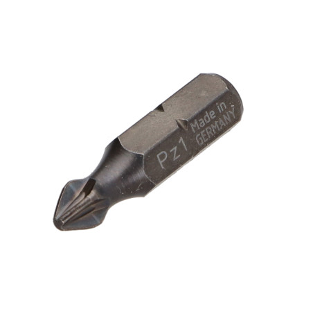 1 x Embout Qualité industrielle 1/4" C6.3 Pozi N°1 Longueur 25
