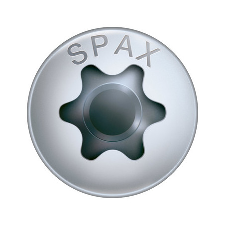 1 x Spax Vis bois Tête ronde TR T-STAR+ TORX T20 WIROX 5X70 Filetée sur 61