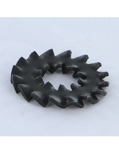Rondelle éventail Double denture DD M8 Acier brut