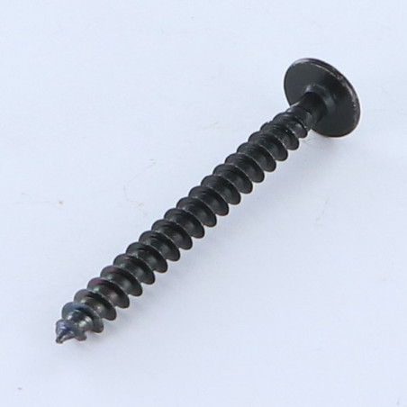 1 x VBA Vis bois agglo Poelier Pozi N°2 4X25 Filetage total Diamètre de tête: 10 Acier zingué noir