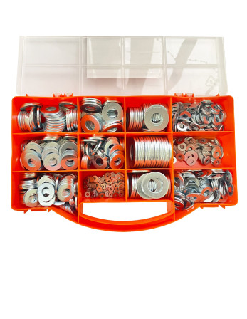 Assortiment de 850 Rondelle Acier zingué Série M (Moyenne)