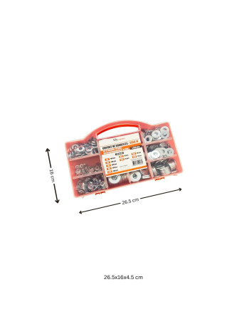 Assortiment de 850 Rondelle Acier zingué Série M (Moyenne)