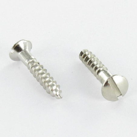 1 x Vis bois Laiton chrome Tête fraisée bombée TFB Fendue 3.5X12