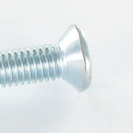 1 x Vis métaux Tête fraisée Phillips n° 3 M6X70 Acier zingué
