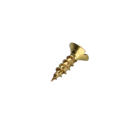 1 x VBA Vis bois agglo Tête fraisée Fendue 3.5X12 Laiton