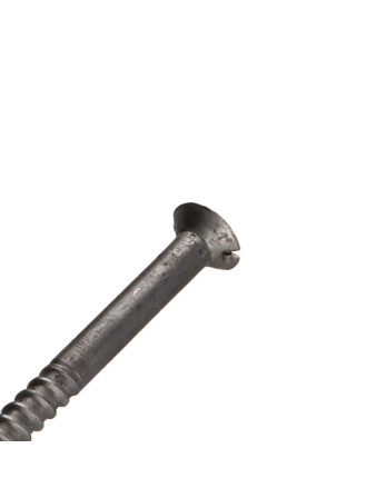 Vis bois Tête fraisée Fendue Percée et taraudée 6X80 Acier brut