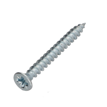1 x VBA Vis bois agglo Premium Tête fraisée Pozi N°2 4.5X45 Acier zingué