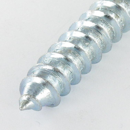 1 x Vis bois et Métaux 10X120 Classe 8.8 +MEPLAT Acier zingué