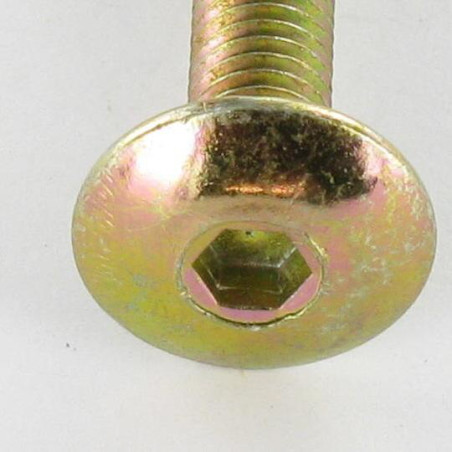 1 x Vis Poelier M6X75 Clé de 4 HC4 Bichromaté