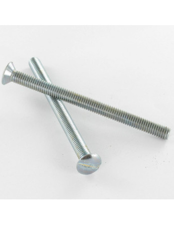 Vis métaux Tête fraisée bombée TFB Fendue M2X3.5 Acier brut microvis