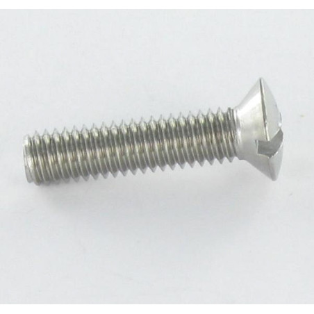 1 x Vis métaux Tête fraisée bombée TFB Fendue M2X3.5 Acier brut microvis