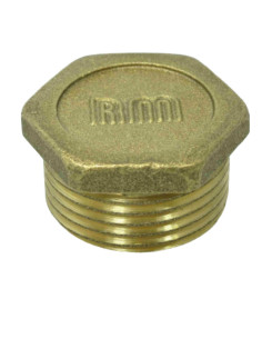 Bouchon mâle Figure 290 26x34 (1") tête plane Laiton