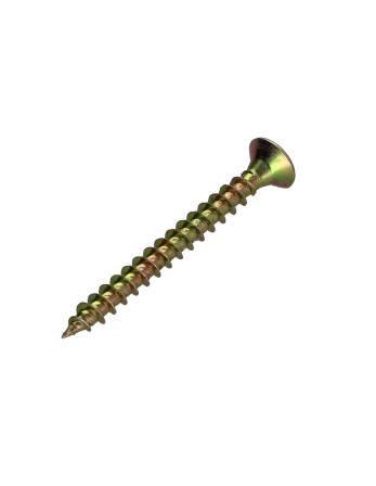 VBA Vis bois agglo Premium Tête fraisée Pozi N°2 4.5X45 Bichromaté