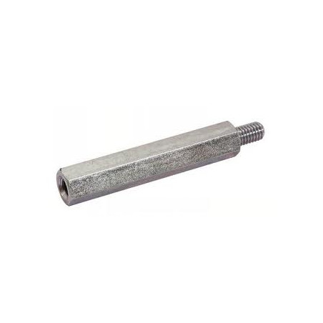 1 x Entretoise Hexagonal Mâle femelle M3/8 5X12 Filetée sur 8 Acier zingué