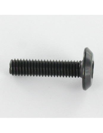 Vis métaux tête plate Clé de 4 HC4 M6X20 Acier zingué noir