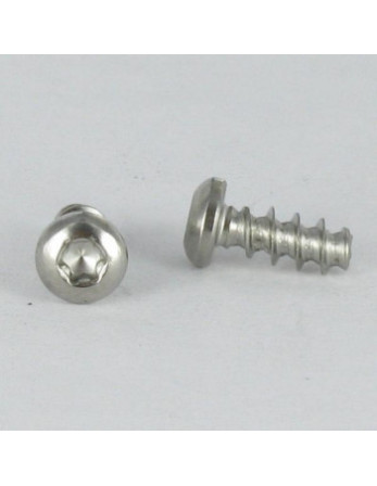 Vis pvc tête cylindrique bombée large Fendue 4X20 Acier zingué
