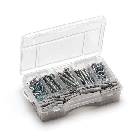 1 x Assortiment de Pitonnerie Acier zingué (135 ELEMENTS)
