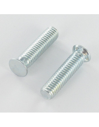 Vis métaux Tête fraisée Cranté M6X25 Diamètre de tête: 8.5 Acier zingué