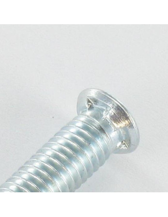 Vis métaux Tête fraisée Cranté M6X25 Diamètre de tête: 8.5 Acier zingué
