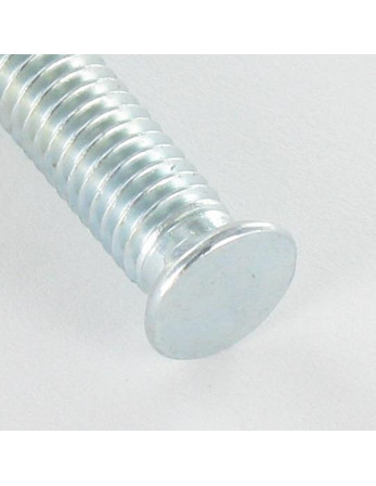 Vis métaux Tête fraisée Cranté M6X25 Diamètre de tête: 8.5 Acier zingué