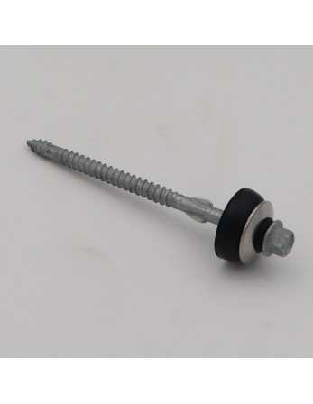 Vis autoperceuse Tête hexagonale TH 6.5X105 Pointe antifendage type 17 Forte tenue à la corrosion Acier galvanisé