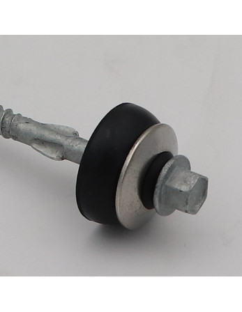 Vis autoperceuse Tête hexagonale TH 6.5X105 Pointe antifendage type 17 Forte tenue à la corrosion Acier galvanisé