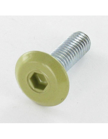 Vis métaux tête plate Clé de 4 HC4 M6X20 Acier zingué Tête RAL1020