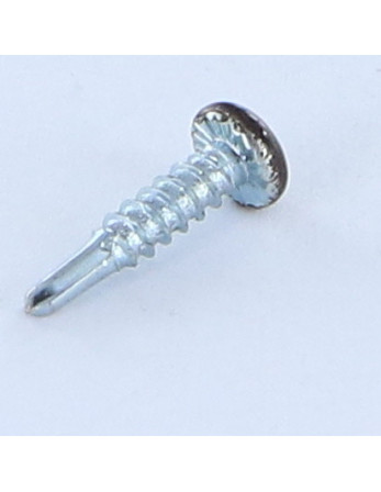 Vis autoperceuse Tête cylindrique bombée TCB Phillips 2.9X13 Filet tôle Acier zingué RAL8019 brun gris