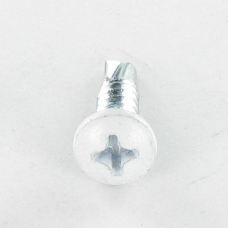 1 x Vis autoperceuse Tête cylindrique bombée TCB Phillips 4.2X16 Acier zingué Laqué blanc 9016