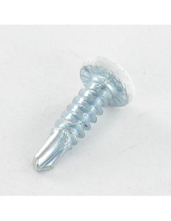 Vis autoperceuse Tête cylindrique bombée TCB Phillips 4.2X16 Acier zingué Laqué blanc 9016