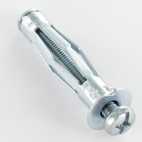 1 x Cheville métalique pour plaque de plâtre Avec Vis M5X46 RAWLPLUG