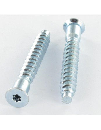 Vis d'assemblage confirmat Tête fraisée TORX 7X50 SS Cranté Acier zingué TORX T20