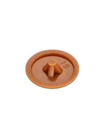 Cache tête de vis Polyéthylène Pozi N°2 Diamètre de tête: 12 RAL8001 brun