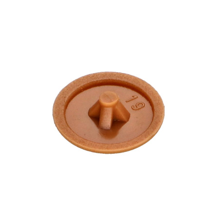 1 x Cache tête de vis Polyéthylène Pozi N°2 Diamètre de tête: 12 RAL8001 brun