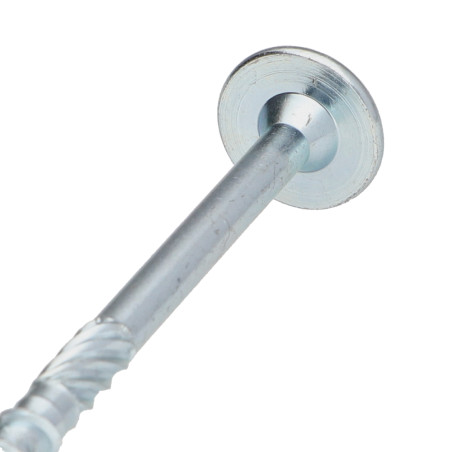 1 x Vis bois TEKOR Tête disque TORX T30 Pointe antifendage type 17 6X110 Filetage partiel Acier zingué