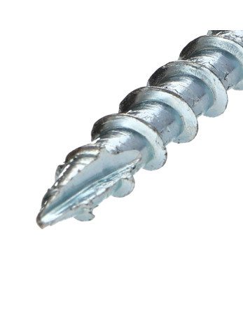Vis bois TEKOR Tête disque TORX T30 Pointe antifendage type 17 6X110 Filetage partiel Acier zingué